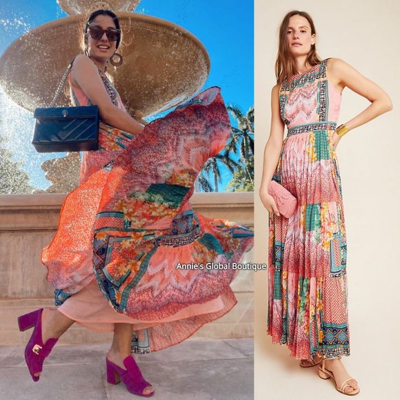 NWT, Anthropologie Bhanuni By Jyoti Alessandra Beaded Maxi Dress - Picture 16 of 16